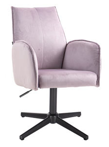 FOTEL HR280CROSS WRZOSOWY WELUR CZARNA PODSTAWA