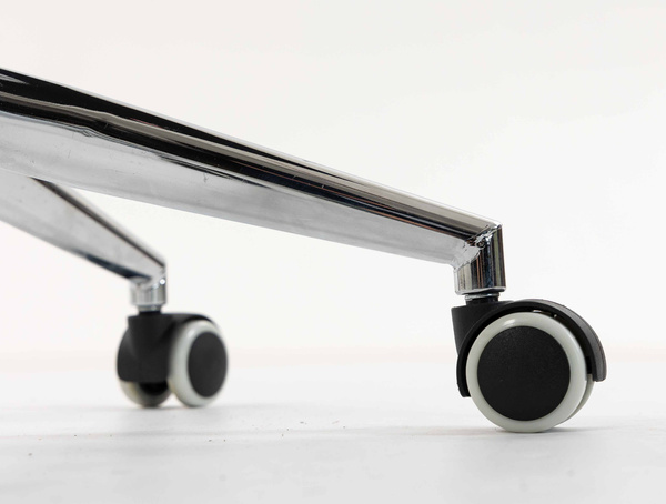 FOTEL HR8404K KREMOWY BARANEK CHROMOWANA PODSTAWA