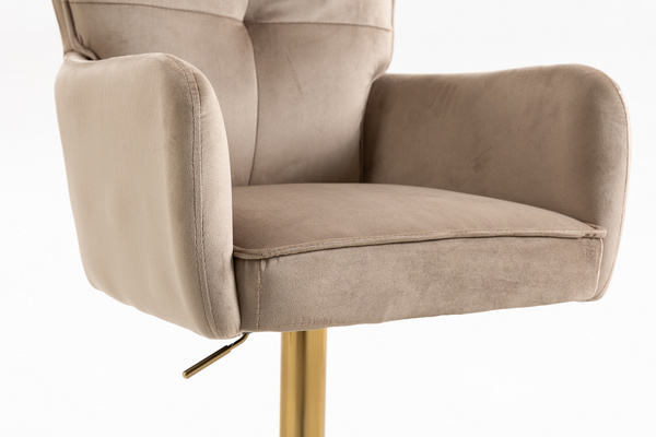 HOKER HR250W LATTE WELUR  ZŁOTA PODSTAWA