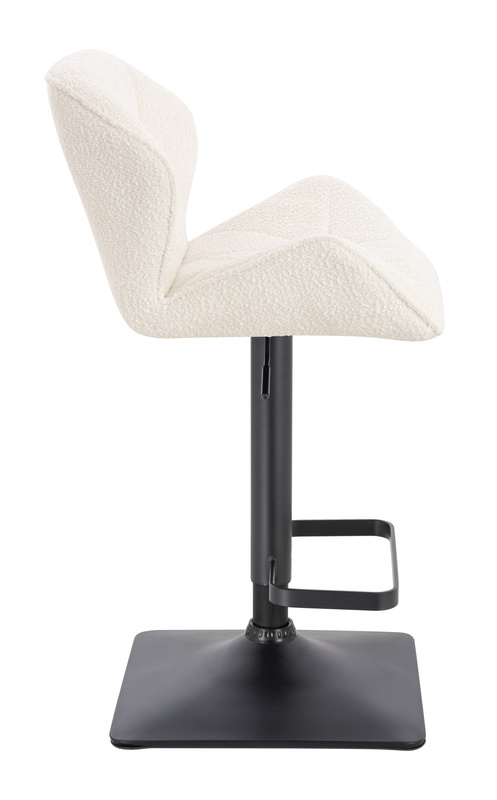 FOTEL HR111KW KREMOWY BARANEK CZARNA PODSTAWA