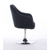 FOTEL HR830 CZARNY WELUR
