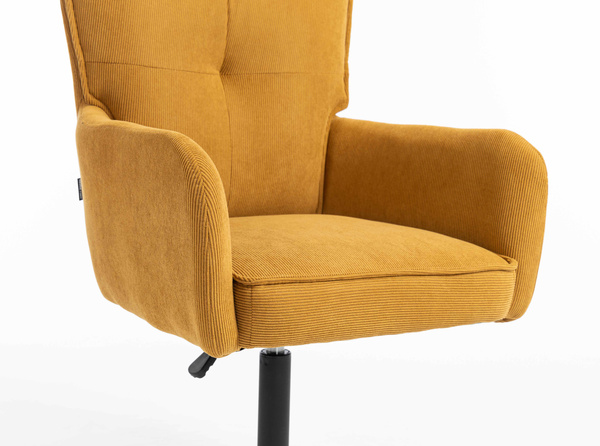 HOKER HR250CROSS ŻÓŁTY CURRY PREMIUM CORD SZTRUKS CZARNA PODSTAWA