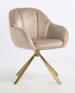 HOKER HR2055 LATTE WELUR ZŁOTY PAJĄK