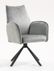 HOKER HR280 STALOWY WELUR CZARNY PAJĄK