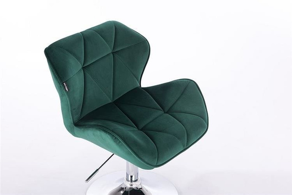 FOTEL HR111N BUTELKOWA ZIELEŃ WELUR