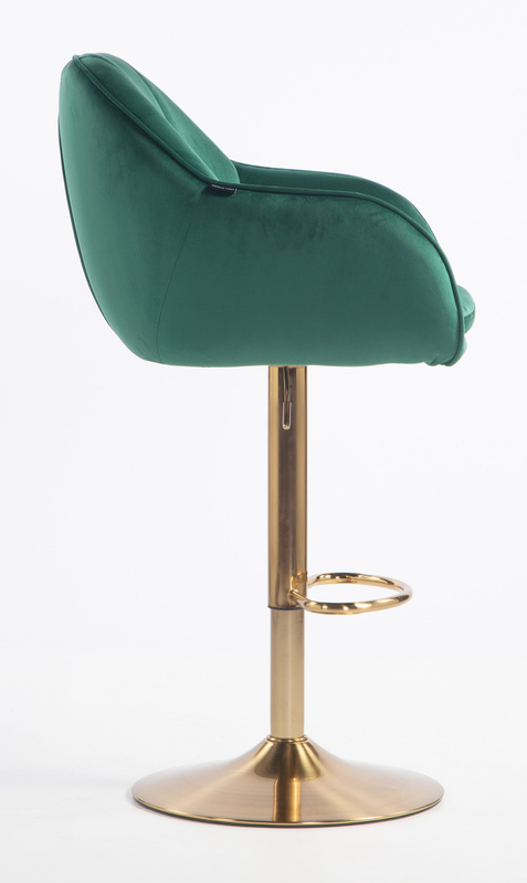 HOKER HR2055W BUTELKOWA ZIELEŃ WELUR ZŁOTA PODSTAWA