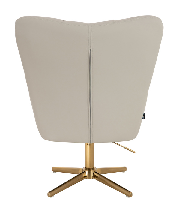 HOKER HR650CROSS ECRU EKOSKÓRA PREMIUM SOFT ZŁOTA PODSTAWA