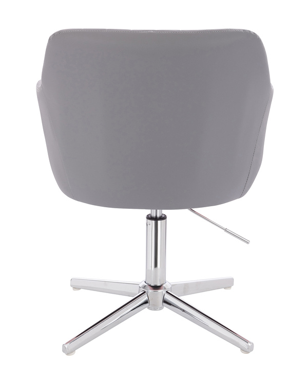 FOTEL HR190CROSS SZARY CHROMOWANA PODSTAWA