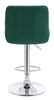 FOTEL HR920W BUTELKOWA ZIELEŃ WELUR CHROMOWANA PODSTAWA