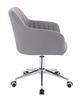 FOTEL HR190K SZARY CHROMOWANA PODSTAWA
