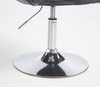 HOKER HR2055N GRAFITOWY WELUR CHROMOWANA PODSTAWA