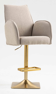 FOTEL HR280KW LATTE BARANEK ZŁOTA PODSTAWA