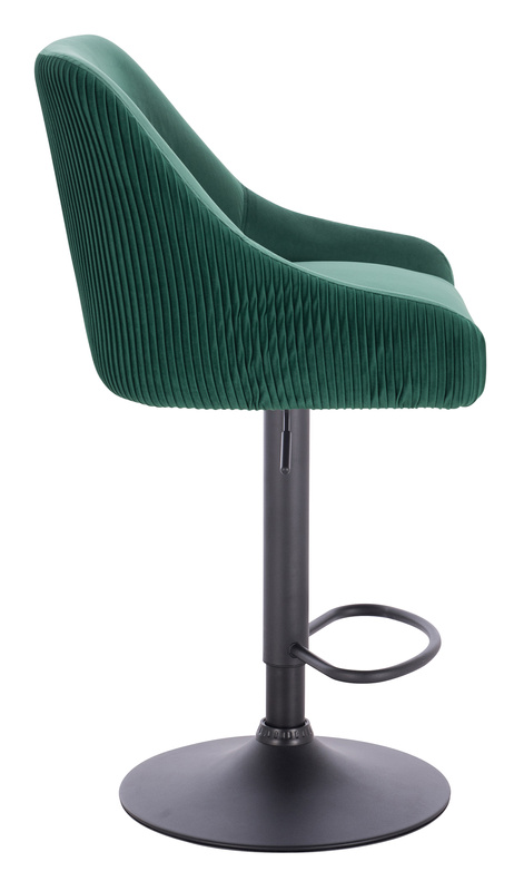 FOTEL HR920W BUTELKOWA ZIELEŃ WELUR CZARNA PODSTAWA