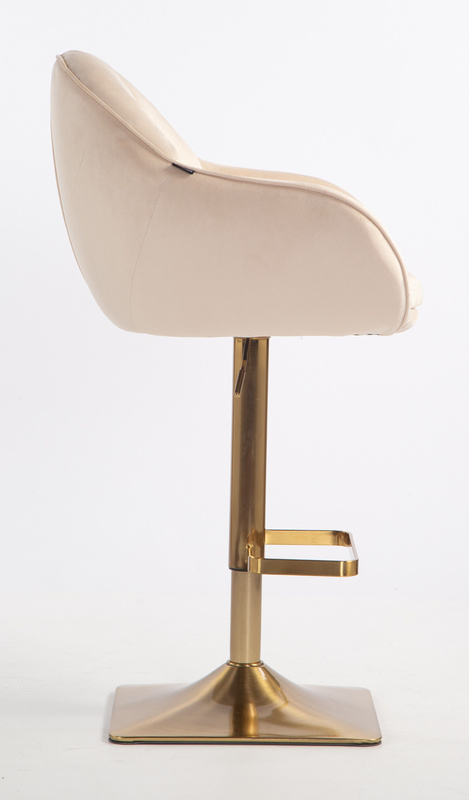 HOKER HR2055KW KREMOWY WELUR ZŁOTA PODSTAWA