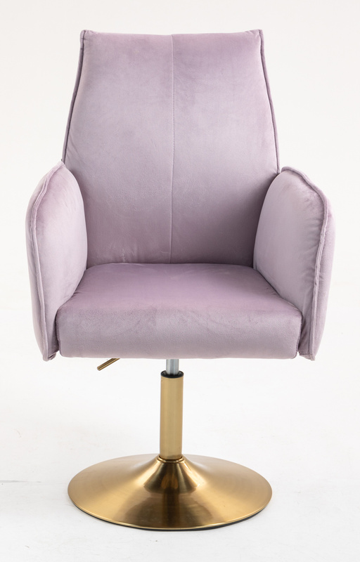 FOTEL HR280N WRZOSOWY WELUR ZŁOTA PODSTAWA