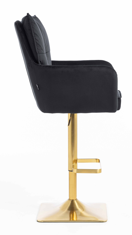 HOKER HR250KW CZARNY WELUR  ZŁOTA PODSTAWA