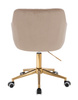 FOTEL HR190K LATTE WELUR ZŁOTA PODSTAWA