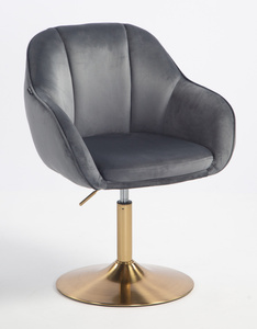 HOKER HR2055N GRAFITOWY WELUR ZŁOTA PODSTAWA