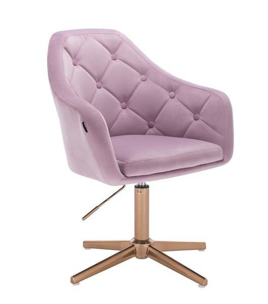 FOTEL HR831CROSS WRZOSOWY ZŁOTA PODSTAWA