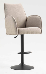 FOTEL HR280W LATTE BARANEK CZARNA PODSTAWA