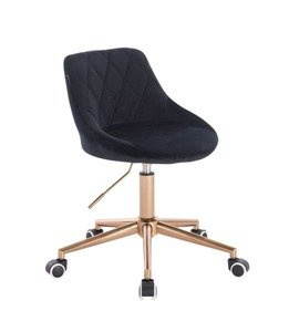 HOKER HR1054K CZARNY WELUR ZŁOTY