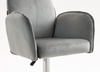 FOTEL HR280W STALOWY WELUR CHROMOWANA PODSTAWA