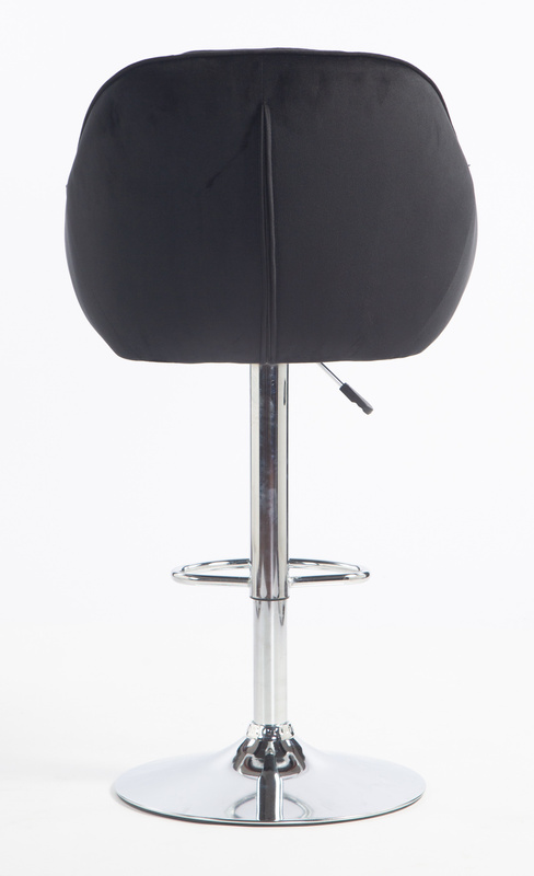 HOKER HR2055W CZARNY WELUR CHROMOWANA PODSTAWA