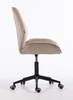 FOTEL HR350K LATTE WELUR CZARNA PODSTAWA