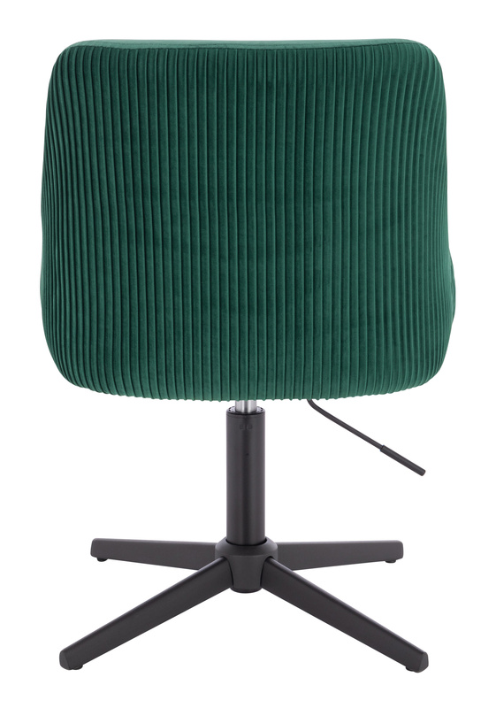 FOTEL HR920CROSS BUTELKOWA ZIELEŃ WELUR CZARNA PODSTAWA