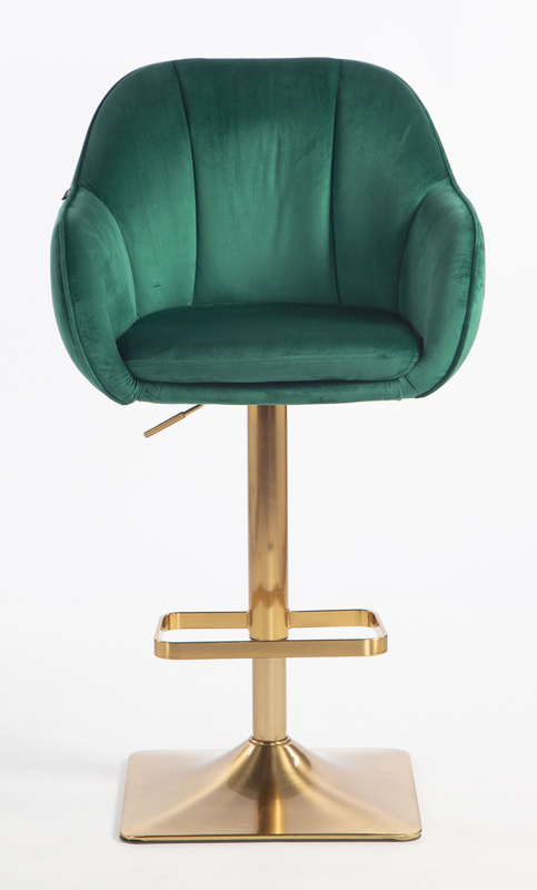 HOKER HR2055KW BUTELKOWA ZIELEŃ WELUR ZŁOTA PODSTAWA