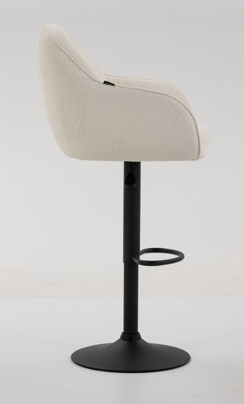 HOKER HR2055W KREMOWY BARANEK CZARNA PODSTAWA