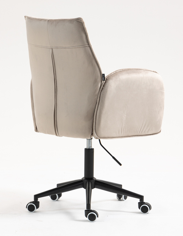 FOTEL HR280K LATTE WELUR CZARNA PODSTAWA