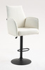 FOTEL HR280W KREMOWY BARANEK CZARNA PODSTAWA