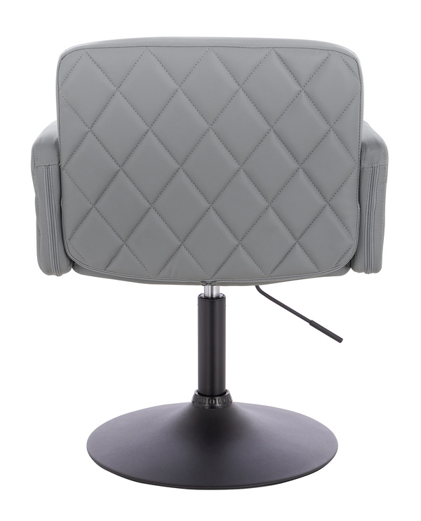 FOTEL HR802N SZARY CZARNA PODSTAWA