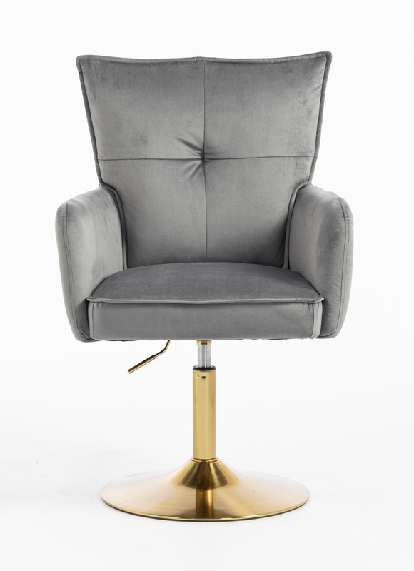 HOKER HR250N GRAFITOWY WELUR  ZŁOTA PODSTAWA