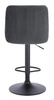 FOTEL HR920W GRAFITOWY WELUR CZARNA PODSTAWA