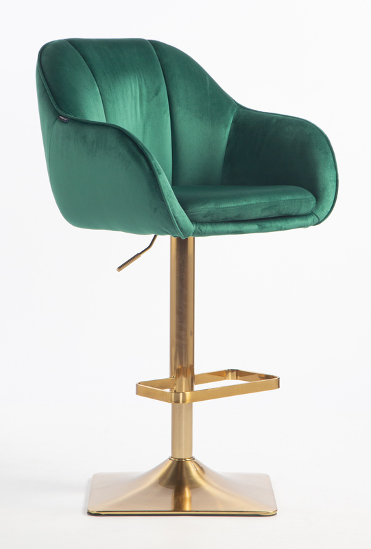 HOKER HR2055KW BUTELKOWA ZIELEŃ WELUR ZŁOTA PODSTAWA