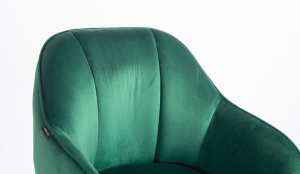 HOKER HR2055KW BUTELKOWA ZIELEŃ WELUR ZŁOTA PODSTAWA