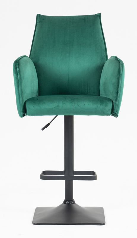 FOTEL HR280KW BUTELKOWA ZIELEŃ WELUR CZARNA PODSTAWA