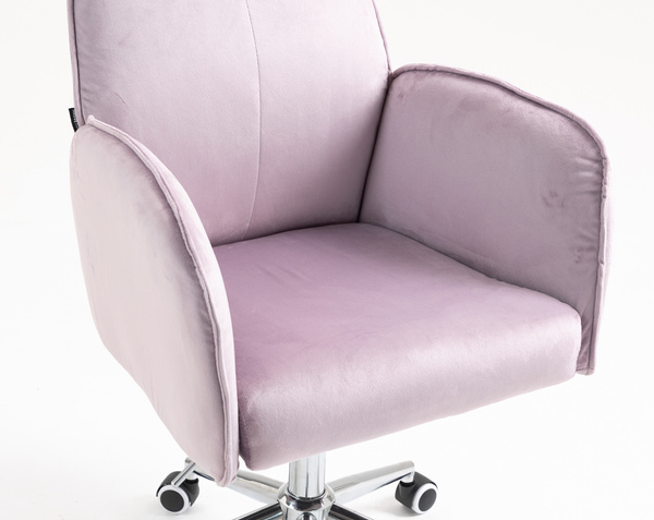 FOTEL HR280K WRZOSOWY WELUR CHROMOWANA PODSTAWA