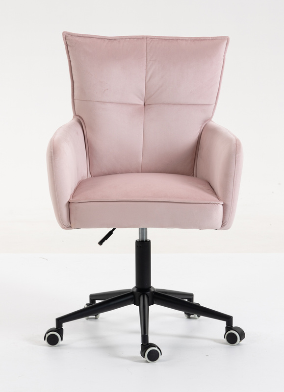 HOKER HR250K PUDROWY RÓŻ WELUR  CZARNA PODSTAWA