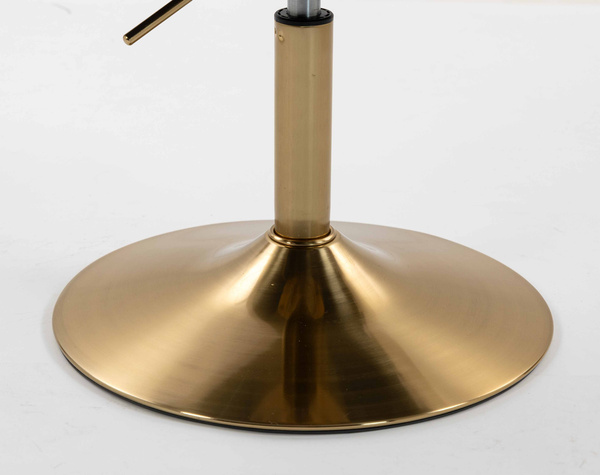 FOTEL HR8404N KREMOWY BARANEK ZŁOTA PODSTAWA