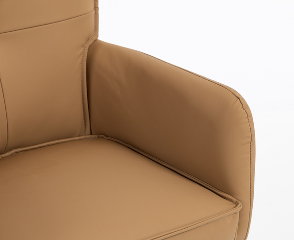 HOKER HR250N KARMELOWY EKOSKÓRA PREMIUM SOFT CZARNA PODSTAWA