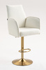 FOTEL HR280W KREMOWY BARANEK ZŁOTA PODSTAWA