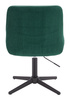 FOTEL HR920CROSS BUTELKOWA ZIELEŃ WELUR CZARNA PODSTAWA