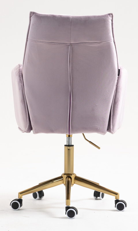 FOTEL HR280K WRZOSOWY WELUR ZŁOTA PODSTAWA