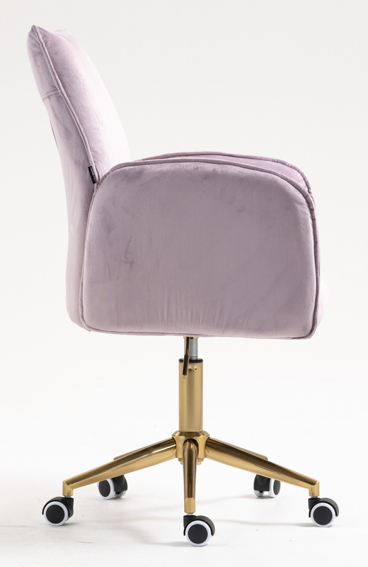 FOTEL HR280K WRZOSOWY WELUR ZŁOTA PODSTAWA