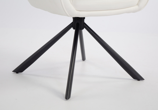 FOTEL HR2055 BIAŁY CZARNY PAJĄK