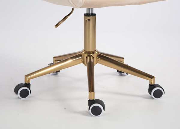 HOKER HR2055K KREMOWY WELUR ZŁOTA PODSTAWA