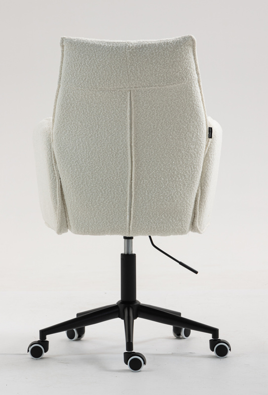 FOTEL HR280K KREMOWY BARANEK CZARNA PODSTAWA